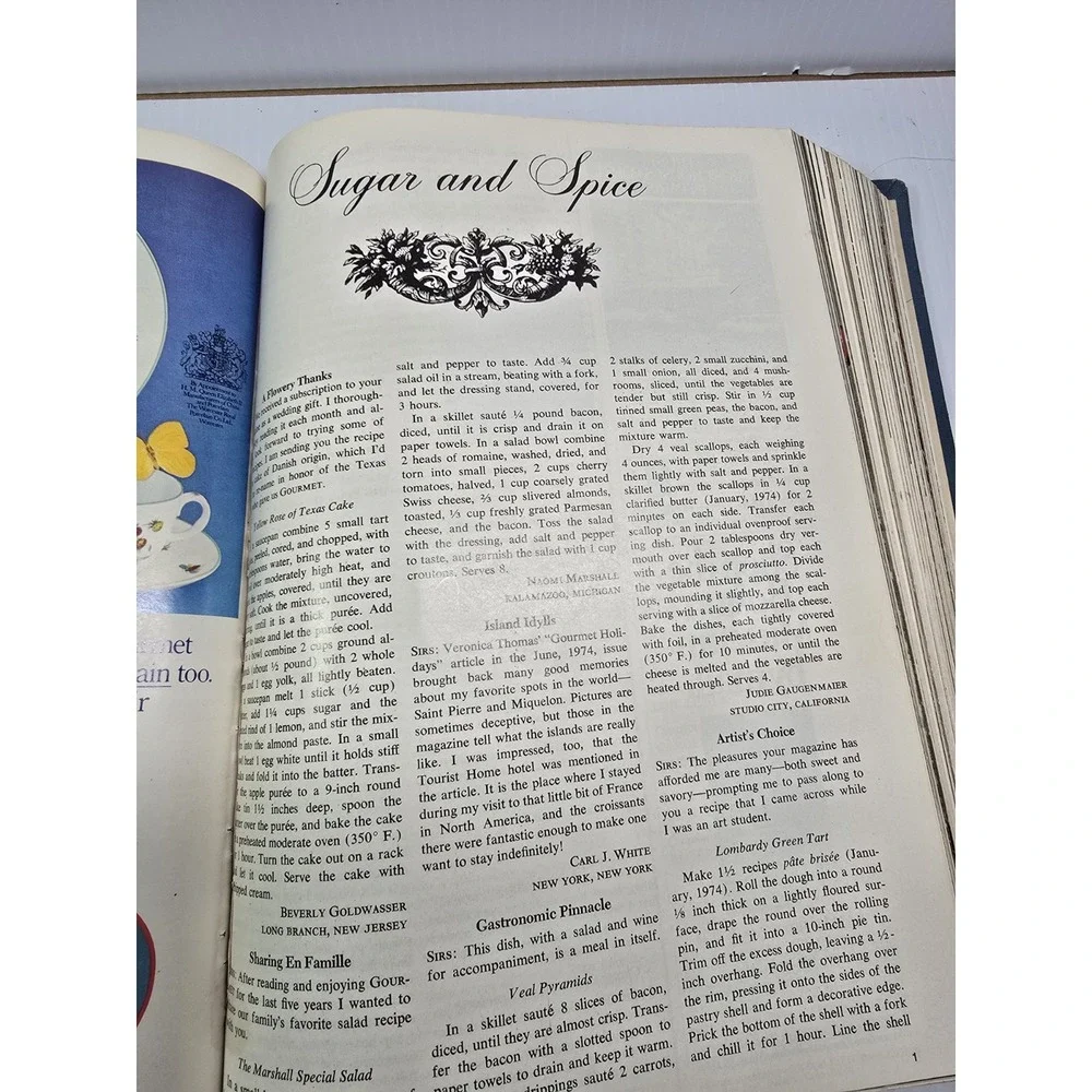 Gourmet‎ Magazines Bound VOL. 34  - 1974, Make Your Own Art, 70's Life, Gen X